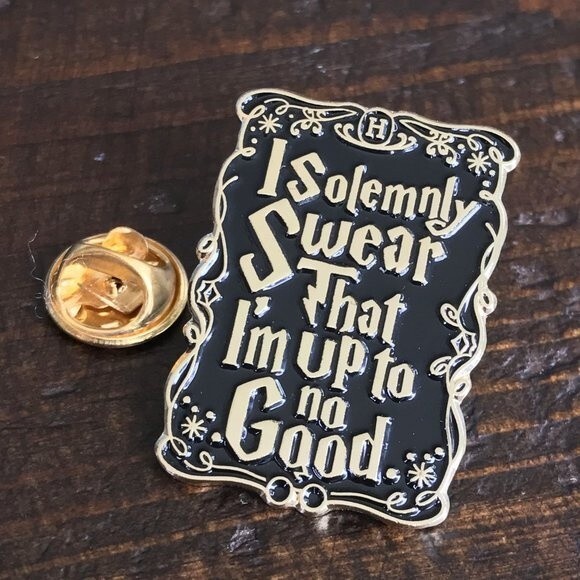 HARRY POTTER Marauder's Pin I SOLEMNLY SWEAR I'm up to no good 831x6 - Picture 9 of 9